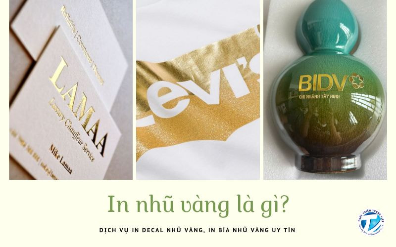 In nhũ vàng là gì? Dịch vụ in decal nhũ vàng, in bìa nhũ vàng uy tín